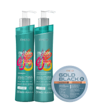 Kit Amend Cachos & Gold Black Nutritivo (3 Produtos)