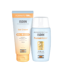 Kit ISDIN Fotoprotector Fusion Water 5 Stars + Fotoprotector Gel Cream (2 Produtos)