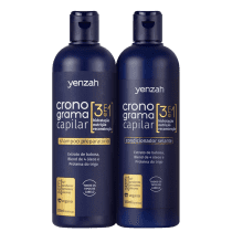 Kit Yenzah Cronograma Capilar 3 em 1 Pós-Química Duo (2 Produtos)