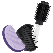 Kit Tangle Teezer Esfoliar, Desembaraçar e Modelar Cabelos Grossos (3 Produtos)