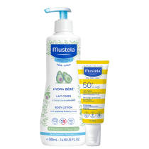 Imagem do produto Kit Mustela Protetor Solar FPS50 + Hydra Bébé (2 Produtos)