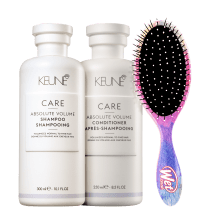 Imagem do produto Kit Beleza na Web Keune Absolute Volume e Wet Brush Detangler Trio (3 Produtos)