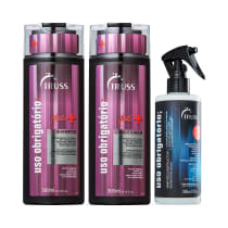Imagem do produto Combo Shampoo Uso Obrigatório; Plus+ 300ml + Condicionador Uso Obrigatório; Plus+ 300ml + Reconstrutor Uso Obrigatório; 260ml