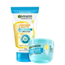 Imagem do produto Kit Garnier SkinActive Uniform & Matte Antiacne Toque Seco (2 Produtos)