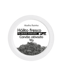 Abelha Rainha Hálito Fresco Carvão Ativado - Pó Dental Clareador 12g