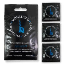 Lubrificante Íntimo a Base D'água Monster D - 3 Sachês 5g