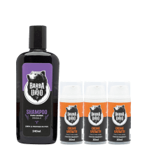 Kit Barba de Urso Creme Growth Shampoo Squad (4 Produtos)