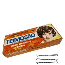 Teimoso Teimosão Nº 7 Preto - Grampos de Cabelo (400 Unidades)