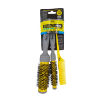 RIÈ salon-pro Kit Econo Escova Profissional Essenza 35 mm +1 Escova Profissional Essenza 64 mm + 1 Pente Profissional Essenza-PRO