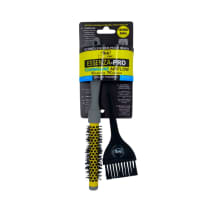 RIÈ salon-pro Kit Econo 1 Escova Profissional Essenza 35 mm + 1 Pincel para Aplicação de Tintura Ultra Largo com Cabo Separador