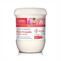D'agua Natural Massoterapia Rosa Mosqueta + Argila Branca - Creme de Massagem 650g