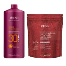 Kit Amend Aloe Vera e Silicone Color Intensy - Pó Descolorante 300g + Água Oxigenada 30 Volumes 950ml