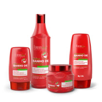 Kit Forever Liss Professional Banho de Verniz Morango Full (4 Produtos)