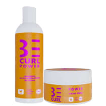 Shampoo Be Curl Power Crespos e Afro 350ml e Styling Cream Power 250g
