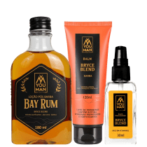 Imagem do produto Kit Bryce Blend 3 itens | You Man: oleo de barba + pos barba bay rum + balm de barba