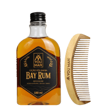 Imagem do produto Kit You Man Grooming Balm Bay Rum Pós Barba + Pente (2 Produtos)