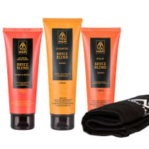 Kit Bryce Blend | shampoo fortificante + shampoo esfoliante + balm para barba + toalha de rosto