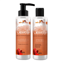 Kit Beleza Ruiva Leave-in Blindagem da Cor e Acidificante PH Equilíbrio - Carinho
