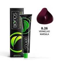 Biofios Profissional 8.26 Vermelho Marsala - Coloração Permanente 60g