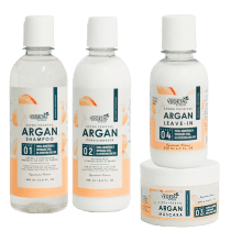 Kit Vegetal do Brasil Linha Vegetal Argan Quarteto, 4 produtos.