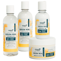 Kit Vegetal do Brasil Linha Vegetal Geleia Real Quarteto, 4 produtos.