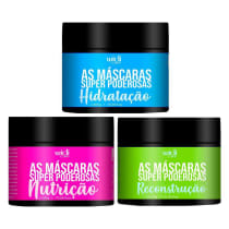 Kit Widi Care Máscaras Super Poderosas Cronograma Capilar (3 Produtos)