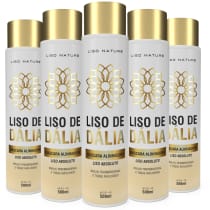 Kit 5 Liso de Dália Progressiva sem formol orgânica 7x mais liso
