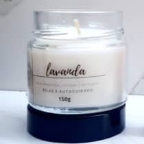 Vela Aromática Vegana 150g - Lavanda - Relax e Autocuidado