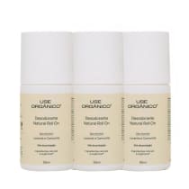 Kit com 3 Desodorantes Naturais Lavanda e Camomila 55ml - Use Orgânico