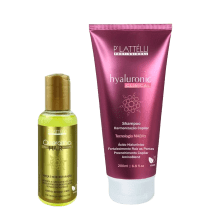Kit P'lattélli - Queratina 120ml + Shampoo Hyaluronic 200ml