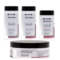 Kit Vita Derm Vita Fashion - Shampoo + Condicionador + Máscara + Creme De Pentear
