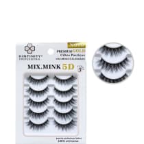 Hinfinity Cílios Postiços Volumoso e Alongado Mix Mink 5D - 05 Pares