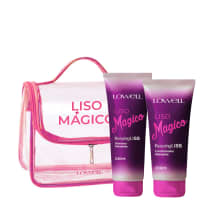 Kit Lowell Liso Magico Shampoo Condicionador e Necessaire (3 produtos)