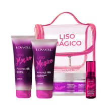 Kit Lowell Liso Mágico Shampoo Condicionador Óleo e Necessaire (4 produtos)