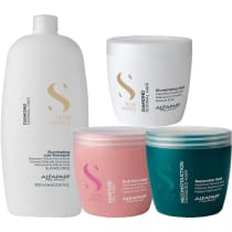 Kit Cronograma Capilar Alfaparf Semi di Lino Salon Squad (4 Produtos)