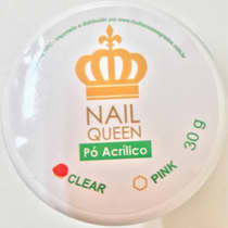 World Queen Nail Queen Clear - Pó Acrílico 30g