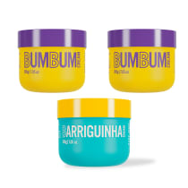 Kit 2 Bumbum Cream - Anticelulite Estrias e Flacidez+ Barriguinha Cream Firmador e Redutor (Kit Pre-Treino)