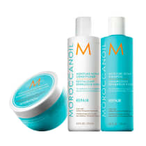 Kit Moroccanoil Reparador de Umidade Duo e Máscara de Hidratação Light 250ml (3 produtos)