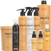 Kit Trivitt Profissional 9 Produtos para Hidratação, Reconstrução e Finalização