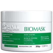 Prohall Máscara Ultra Hidratante Biomask Home Care 300g para Fios Secos e Danificados com Hidratação Profunda e Brilho Intenso