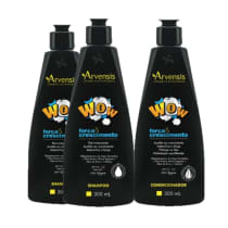 Kit Arvensis Cosméticos Naturais Wow Força e Crescimento Duo Limpeza ( 3 Produtos)