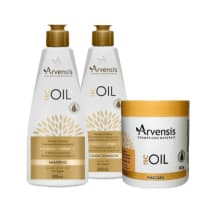 Kit Arvensis Tec Oil - Cabelos Rejuvenescidos e Radiantes Máscara G ( 3 Produtos )