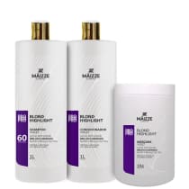 Kit Maizze Blond Highlights Violet Salon Trio (3 Produtos)