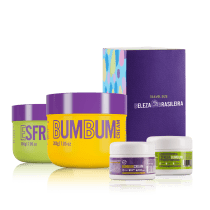 Kit 1x Bumbum Cream hidratante corporal 200g +1x Esfrega Bumbum-esfoliante 250g + kit (mini)