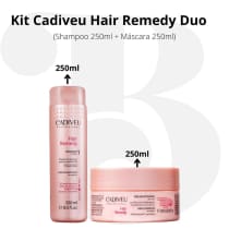Kit Cadiveu Professional Hair Remedy - Shampoo 250ml + Máscara Capilar 200ml