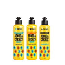 Kit Bio Extratus Chikas Acorda Cachos Finalizador Ondulados (3 Produtos)