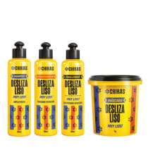 Kit Bio Extratus Chikas Desliza Liso (4 Produtos)