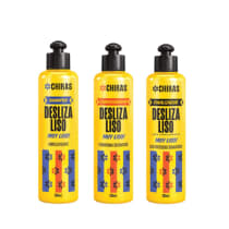 Kit Bio Extratus Chikas Desliza Liso Finalizador (3 Produtos)