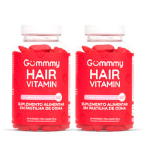 Kit Gummy Hair Vitamin Morango do Amor - Suplemento Alimentar em Goma (2 Produtos)