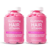 Kit Gummy Hair Vitamin Tutti-Frutti - Suplemento Alimentar em Goma (2 Produtos)